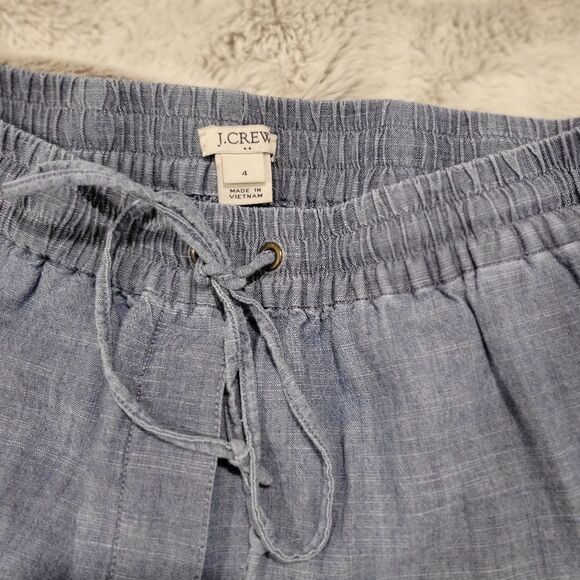 J. Crew Chambray drawstring pant, size 4 - Picture 7 of 10